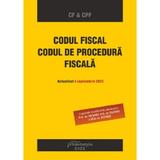 Codul fiscal. Codul de procedura fiscala Act. 5 septembrie 2022, editura Hamangiu