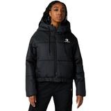 Geaca femei Converse Synthetic Short Puffer 10023736-001, L, Negru