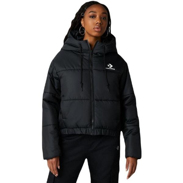 Geaca femei Converse Synthetic Short Puffer 10023736-001, S, Negru