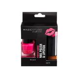 Set Perfect Match, Ruj de buze mat si Lac de unghii Glossy, Nr.04 Intense Pink, Magic Studio, 4g