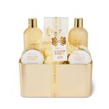 Set Cadou Scented Bath IDC Institute 4207000 Gel de dus 300ml Spuma de baie 110ml Crema de maini 110ml, Scrub 200g Sare de baie, burete