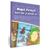 Mapa Povesti Ilustratii Si PuzzlE-Uri - Gainusa Cea Motata, Povestea Ursului Cafeniu, Turtita