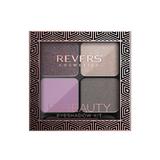 Set 4 culori fard de pleoape HD Beauty, Metallic Effect, Revers, nr.06, mov, 9g