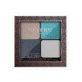 Set 4 culori fard de pleoape HD Beauty, Metallic Effect, Revers, nr.04, turquoise, 9g