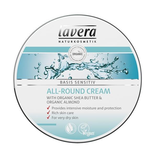 Crema hidratanta multifunctionala cu unt de shea Basis Sensitiv Lavera, 150ml