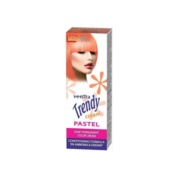 Vopsea de par semipermanenta, Trendy Cream Pastel, Venita, Nr. 23, Sweet apricot, 75ml