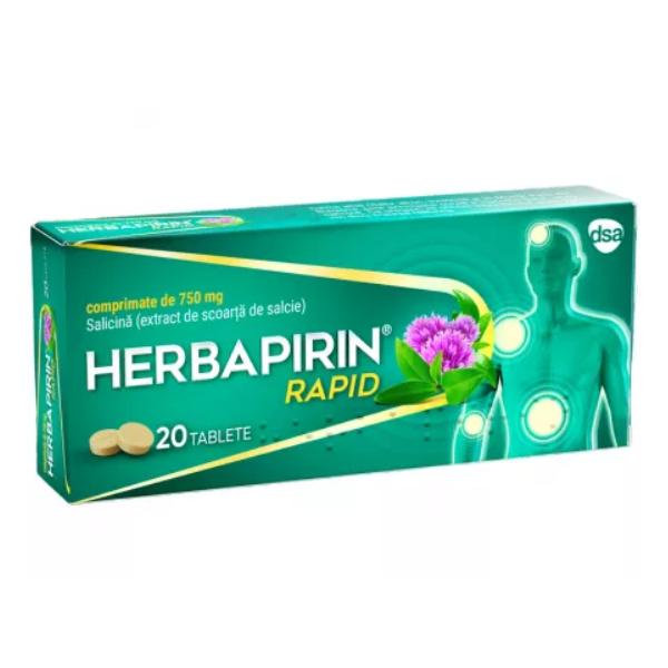 Herbapirin Rapid, 20 comprimate