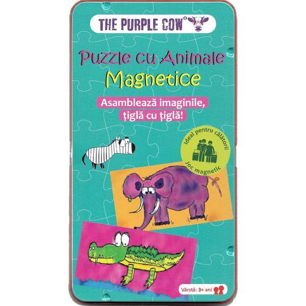 Puzzle cu animale magnetice 3 ani+