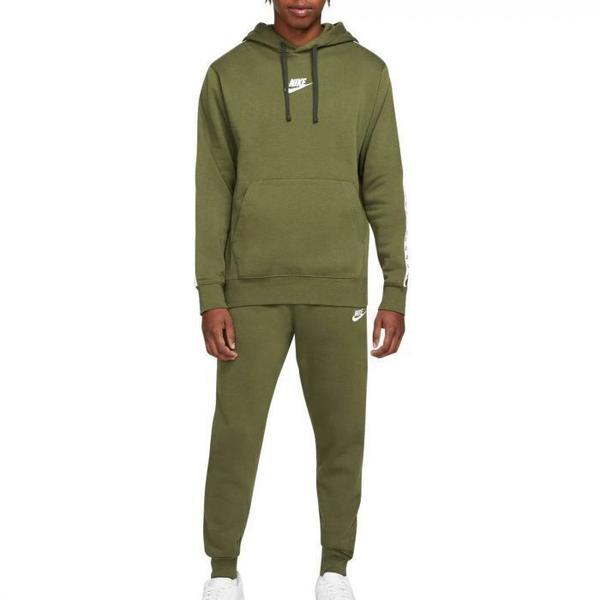 Trening barbati Nike Essential Fleece Graphic DM6838-326, XL, Verde