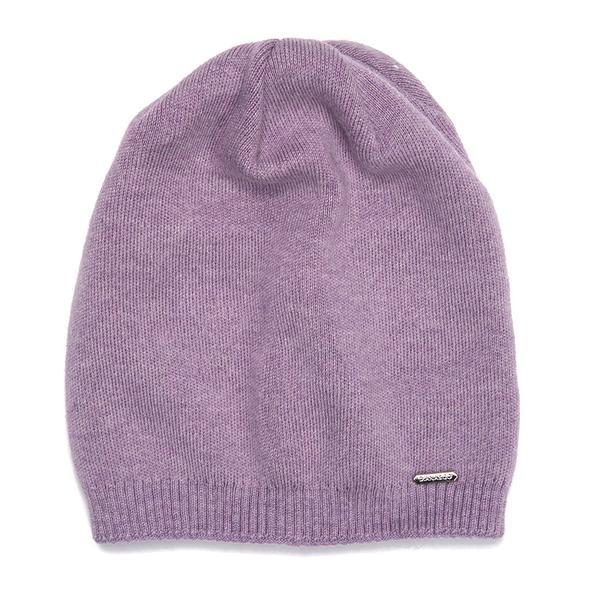 Fes Beanie Mov Lila Din Tricot Cu Casmir