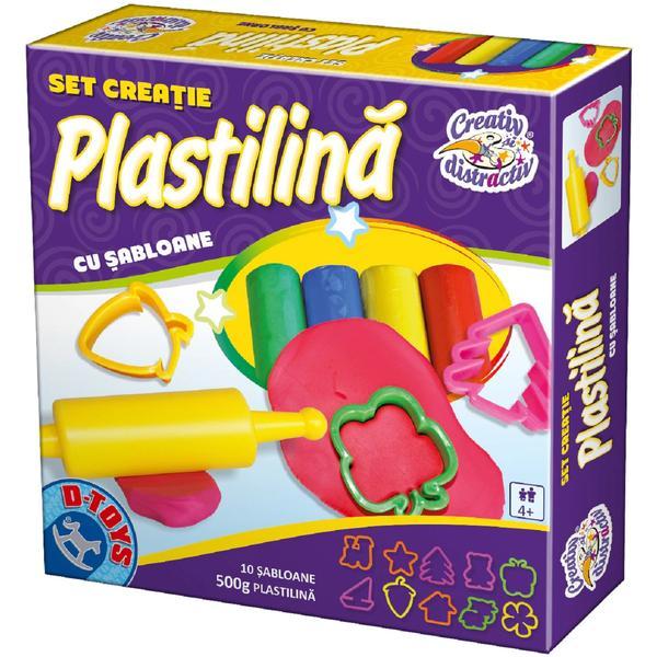 Set creatie: Plastilina cu sabloane