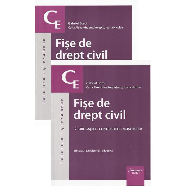 Fise de drept civil Ed.7 - Gabriel Boroi, Carla Alexandra Anghelescu, Ioana Nicolae, editura Hamangiu