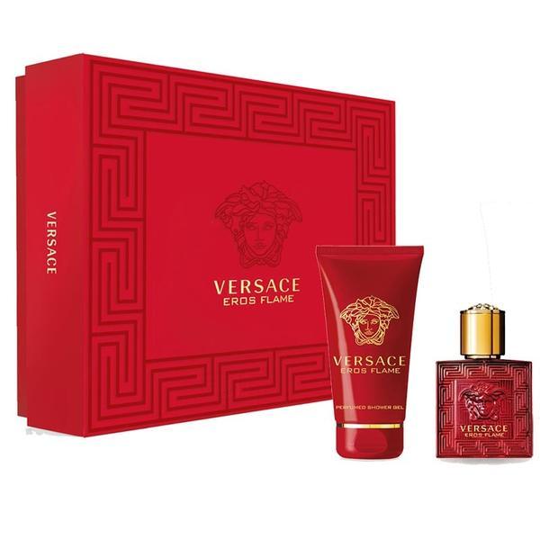 Set cadou Versace, Eros Flame (EDP 30ml+gel de dus 50ml)