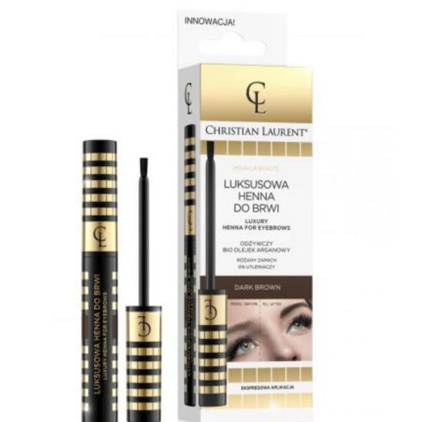 Machiaj Henna pentru sprancene, Christian Laurent, Luxury dark brown, 6 ml