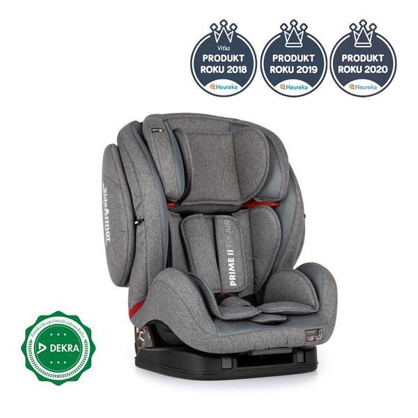 Petite&amp;Mars - Scaun auto 9-36 kg, Prime II Isofix, Top Tether, Stone Air