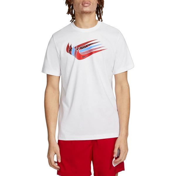 Tricou barbati Nike Sportswear Swoosh DN5243-100, XL, Alb