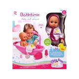 Set papusa Bathtime Tutu Love cu Cada si 6 Accesorii, Roz 