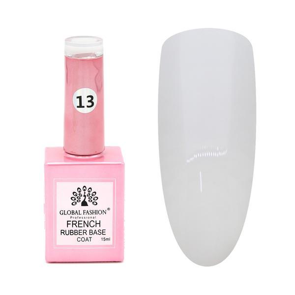 Base Coat French, Global Fashion, 15 ml, Alb