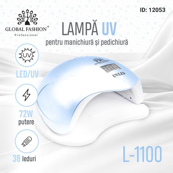 Lampa pentru unghii LED/UV 72W Global Fashion L-1100, blue