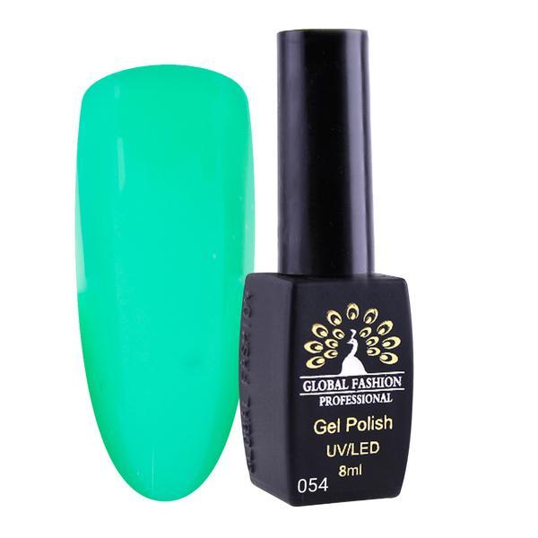 Oja semipermanenta, Global Fashion, London, 8 ml, Verde 54