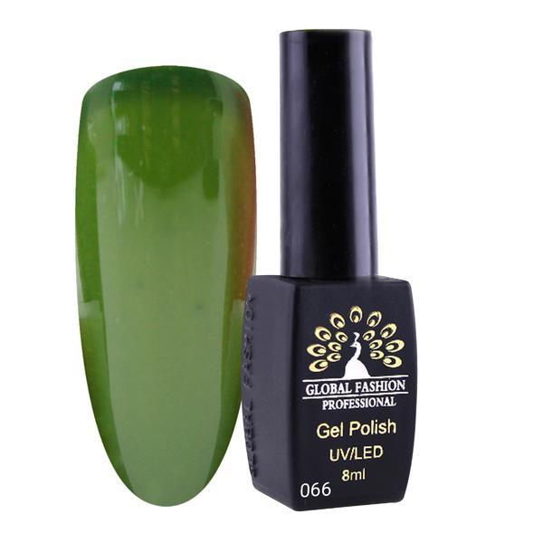 Oja semipermanenta, Global Fashion, London, 8 ml, Verde 66