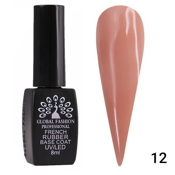 Base Coat French, Global Fashion, 8 ml, Brown Beige 08