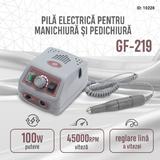 Freza electrica Global Fashion GF-219, 45000 RPM, 100W, gray
