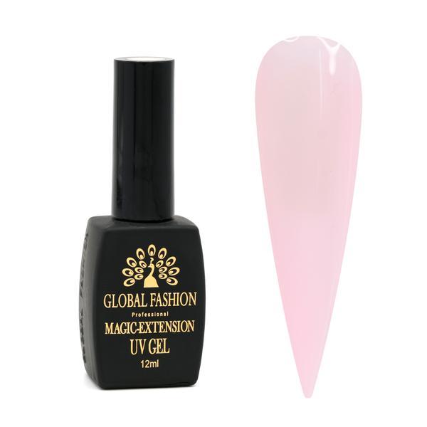 Gel UV pentru constructie, Magic Extension 12 ml, Roz pal 09