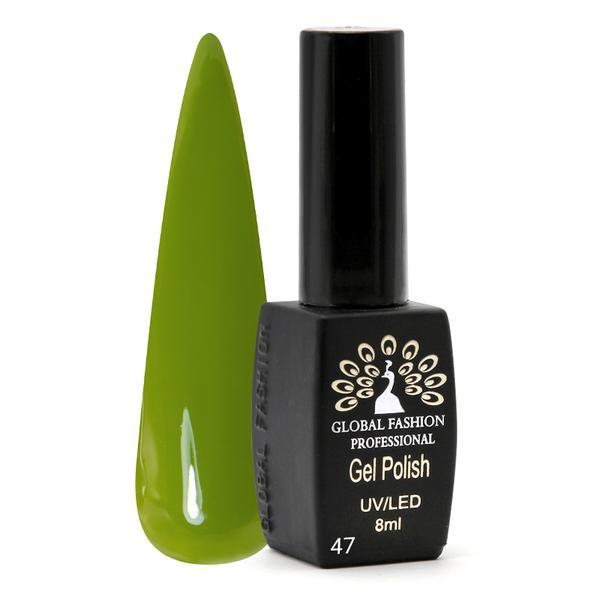 Oja semipermanenta Black Elite, Global Fashion 8 ml, Verde 047