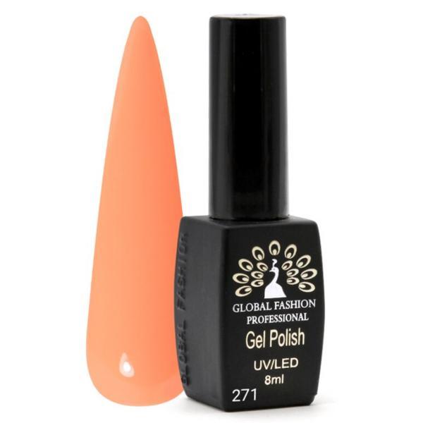 Oja semipermanenta, Global Fashion, Black Elite, 8 ml , Piersica 271