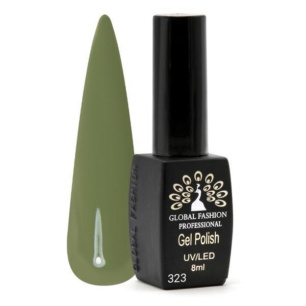 Oja semipermanenta Black Elite, Global Fashion 8 ml, Verde 323