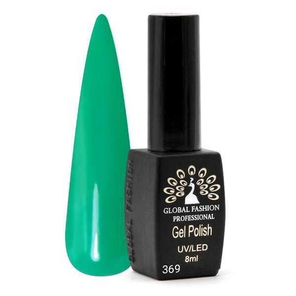 Oja semipermanenta  Black Elite, Global Fashion 8 ml, Verde 369