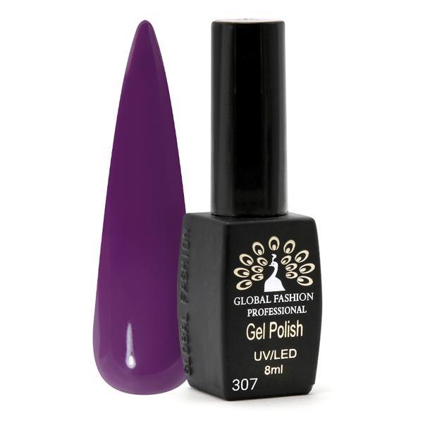 Oja semipermanenta  Black Elite, Global Fashion 8 ml, Violet 307