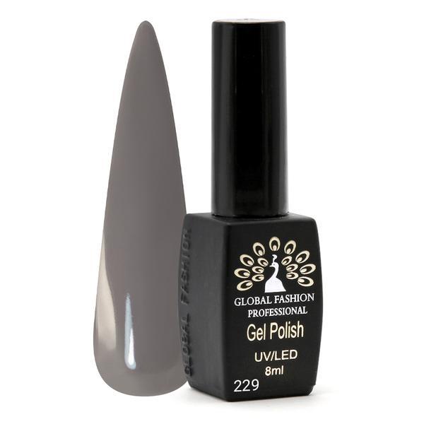 Oja semipermanenta Black Elite, Global Fashion 8 ml, Gri 229