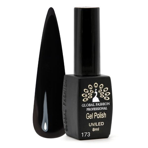 Oja semipermanenta Black Elite, Global Fashion 8 ml, Negru 173