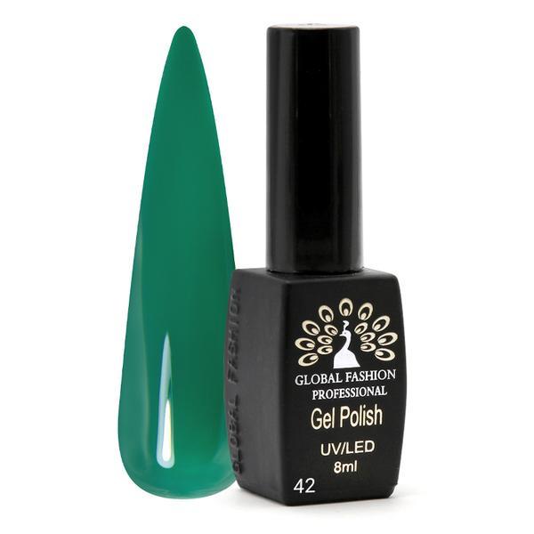 Oja semipermanenta Black Elite, Global Fashion 8 ml,  Verde 042