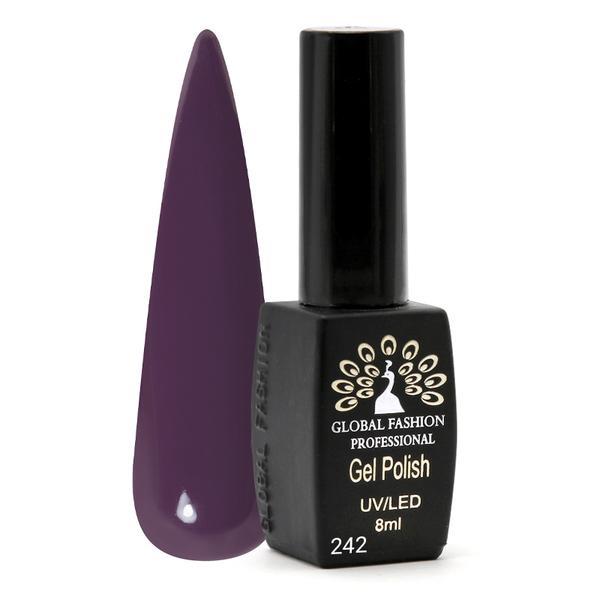 Oja semipermanenta Black Elite, Global Fashion, 8 ml, Violet 242