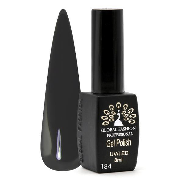 Oja semipermanenta Black Elite, Global Fashion, 8 ml, Negru 184