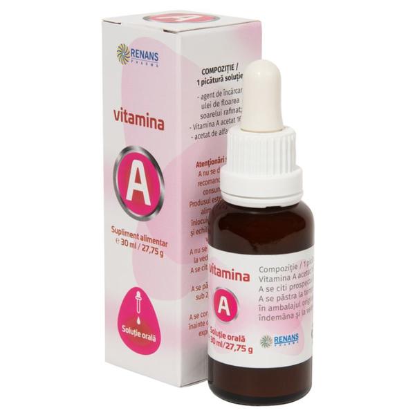 Vitamina A, Renans Pharma, Solutie orala, 30 ml