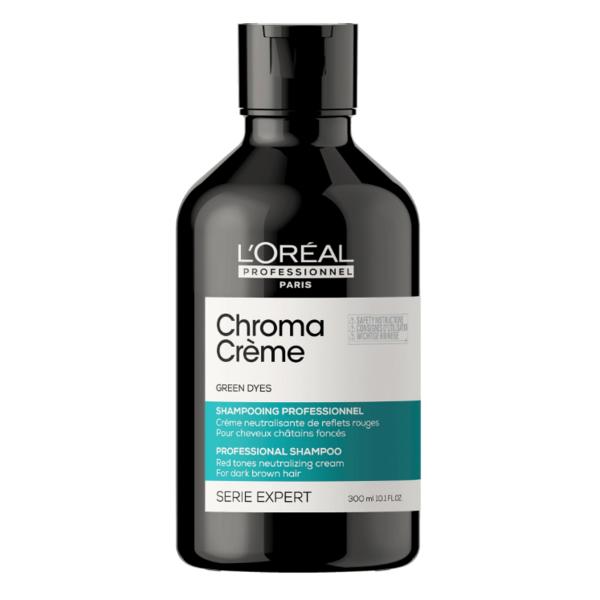 Sampon Neutralizator Reflexe Roscate -  L'Oreal Professionnel Series Expert Chroma Creme Green Dyes, 300 ml