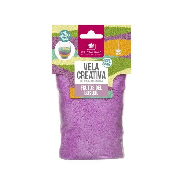 Rezervă lum&acirc;nare parfumata - Cristalinas - creativă - Violet - fructe de pădure 175 gr