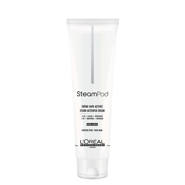 Crema de Netezire si Restructurare pentru Par Aspru - L&#039;Oreal Professionnel Steampod Restoring Smoothing Cream for Thick Hair, 150ml