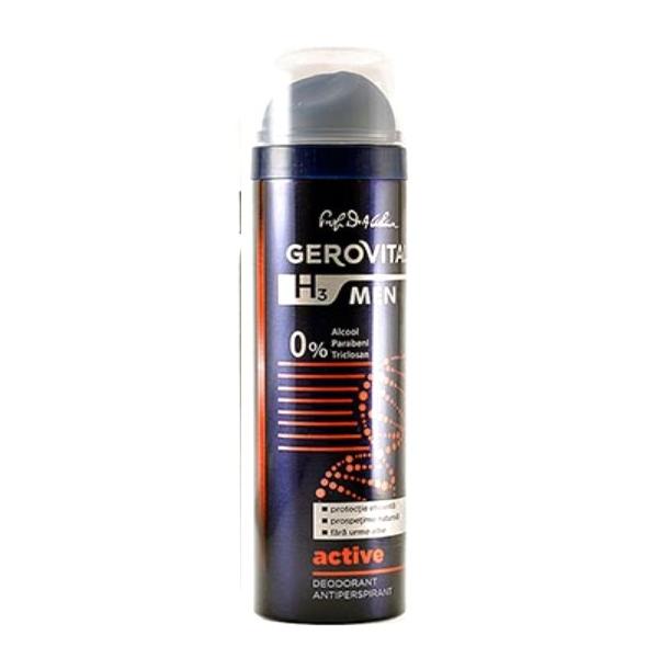 Deodorant Antiperspirant Gerovital H3 Men - Active, 150ml