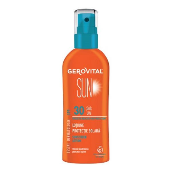 Lotiune Protectie Solara SPF 30 - Gerovital Sun Sunscreen Lotion SPF 30, 150ml