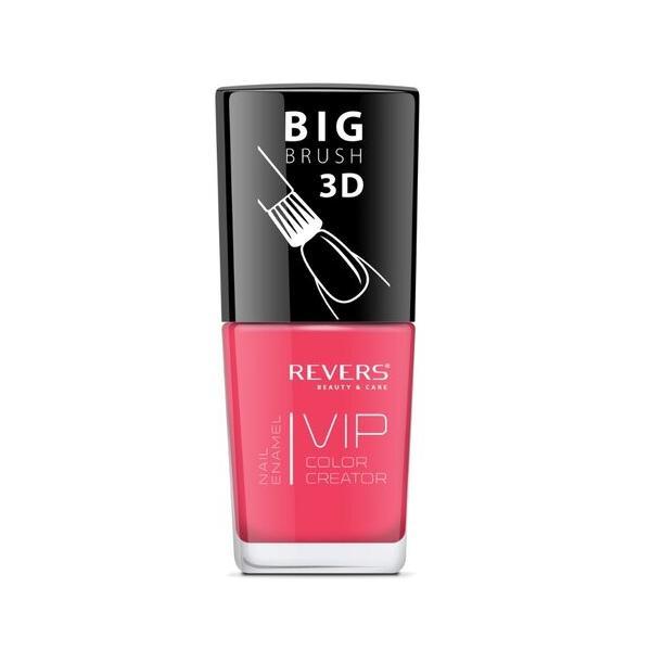 Lac de unghii Vip, 3D, Revers, roz, mat, 12 ml, Nr 075