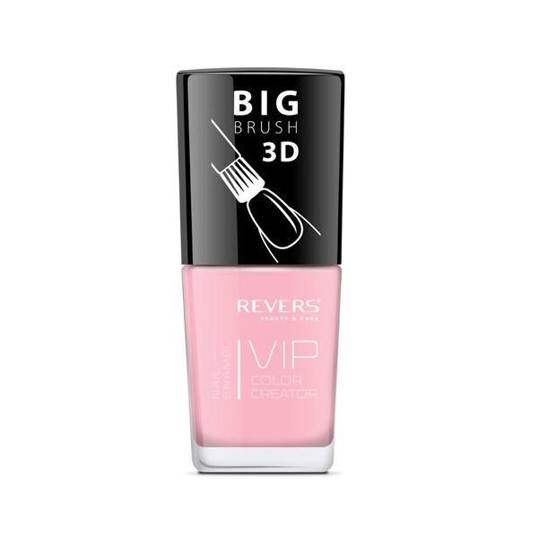 Lac de unghii Vip, 3D, Revers, roz nude, mat, 12 ml, Nr 025