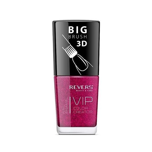 Lac de unghii Vip, 3D, Revers, rosu deschis, 12 ml, Nr 049 - sidefat