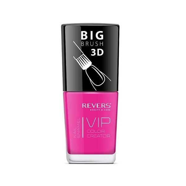 Lac de unghii Vip, 3D, Revers, nuante neon, roz, 12 ml, Nr 110 - mat