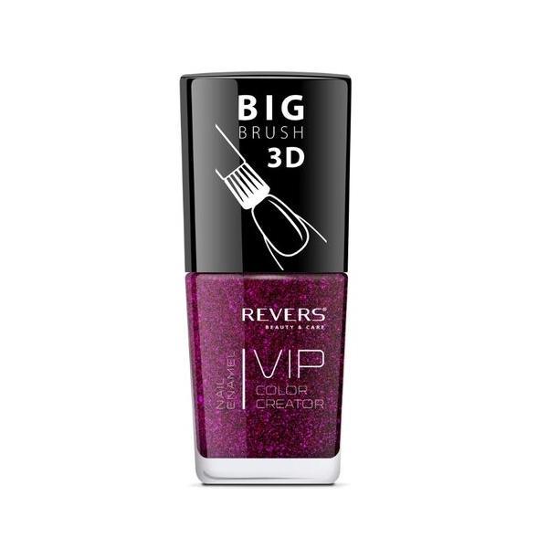 Lac de unghii Vip, 3D, Revers, nuante neon, roz, 12 ml, Nr 111 - mat