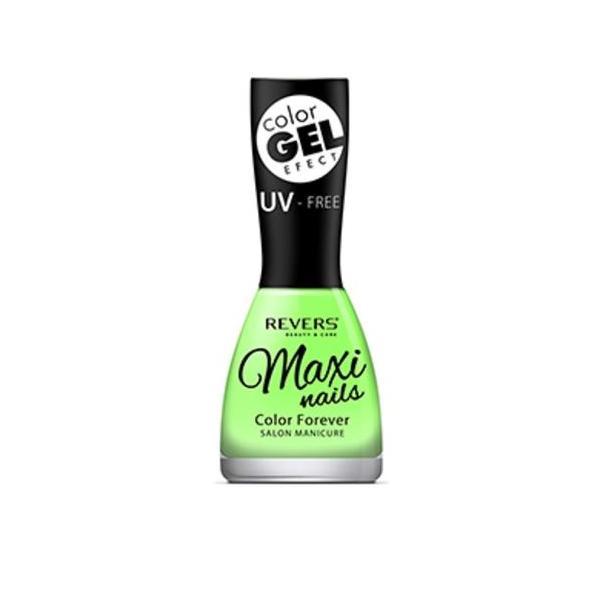 Lac de unghii cu efect de gel Maxi Color Gel, Revers, 15ml - Nr 074 Verde